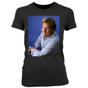 Jeff Daniels Women's Junior Cut Crewneck T-Shirt