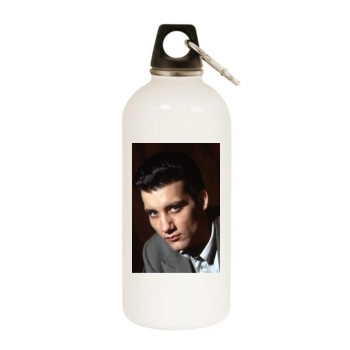 Clive Owen White Water Bottle With Carabiner