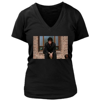 Benicio del Toro Women's Deep V-Neck TShirt