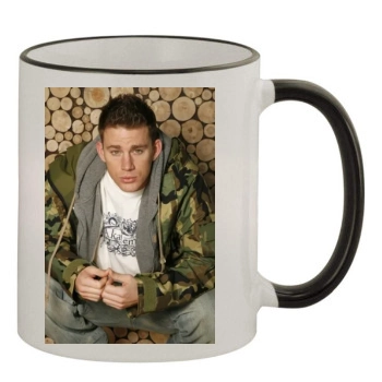 Channing Tatum 11oz Colored Rim & Handle Mug