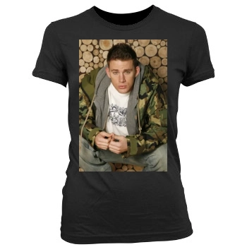 Channing Tatum Women's Junior Cut Crewneck T-Shirt