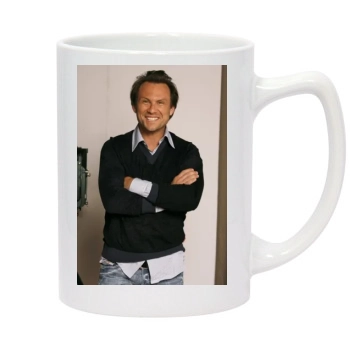 Christian Slater 14oz White Statesman Mug