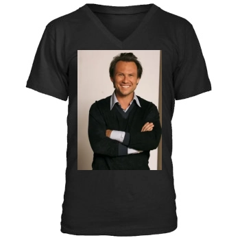 Christian Slater Men's V-Neck T-Shirt