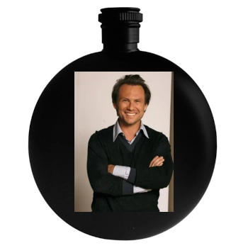 Christian Slater Round Flask