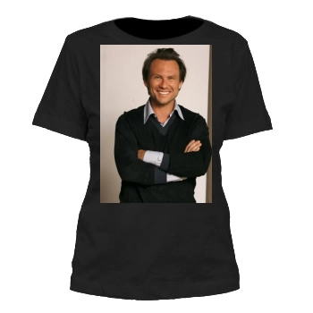 Christian Slater Women's Cut T-Shirt