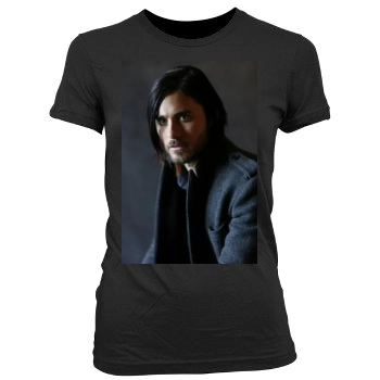 Jared Leto Women's Junior Cut Crewneck T-Shirt