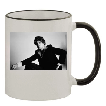 John Travolta 11oz Colored Rim & Handle Mug