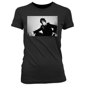 John Travolta Women's Junior Cut Crewneck T-Shirt