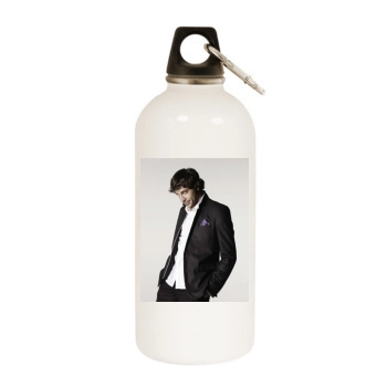 Zachary Levi White Water Bottle With Carabiner