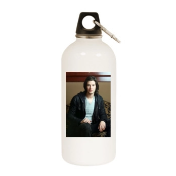 Ben Barnes White Water Bottle With Carabiner