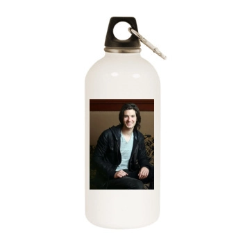 Ben Barnes White Water Bottle With Carabiner