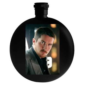 Christian Bale Round Flask