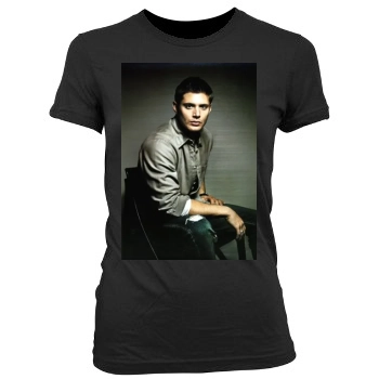 Jensen Ackles Women's Junior Cut Crewneck T-Shirt