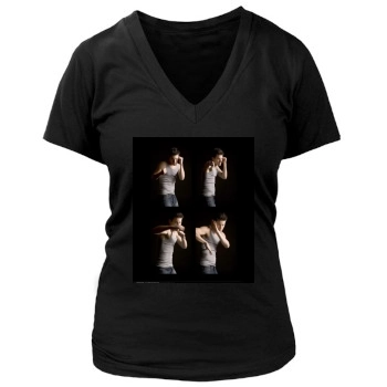 Channing Tatum Women's Deep V-Neck TShirt