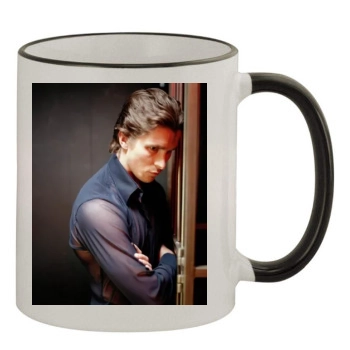 Christian Bale 11oz Colored Rim & Handle Mug