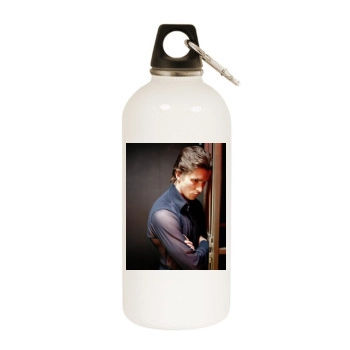 Christian Bale White Water Bottle With Carabiner