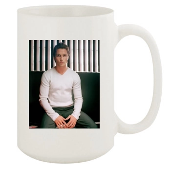 Christian Bale 15oz White Mug