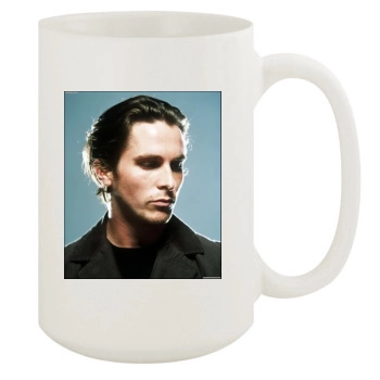 Christian Bale 15oz White Mug