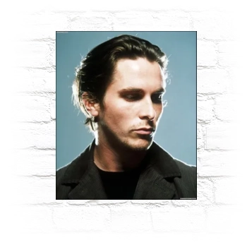 Christian Bale Metal Wall Art