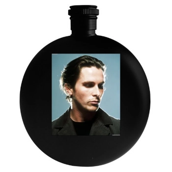 Christian Bale Round Flask