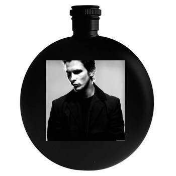 Christian Bale Round Flask