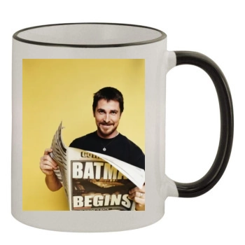 Christian Bale 11oz Colored Rim & Handle Mug