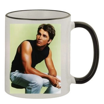 Christian Bale 11oz Colored Rim & Handle Mug