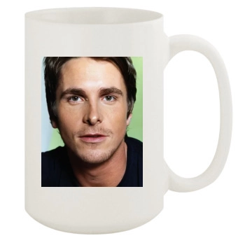 Christian Bale 15oz White Mug