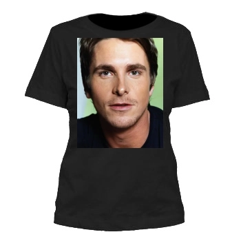 Christian Bale Women's Cut T-Shirt