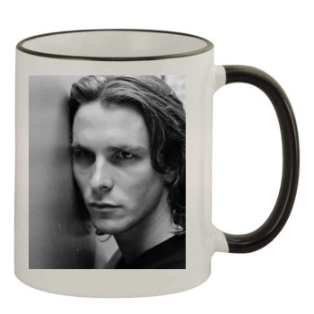 Christian Bale 11oz Colored Rim & Handle Mug