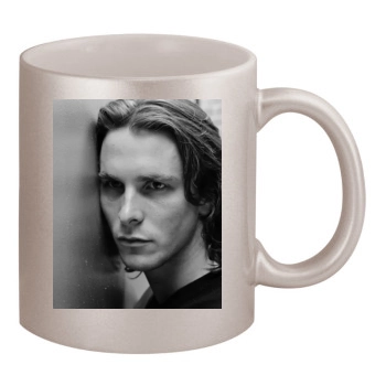 Christian Bale 11oz Metallic Silver Mug