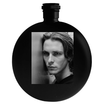 Christian Bale Round Flask