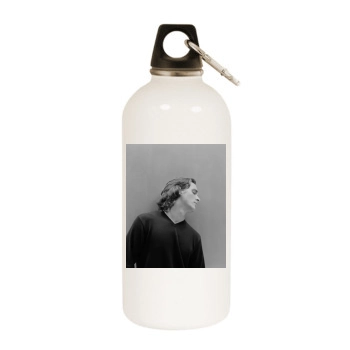 Christian Bale White Water Bottle With Carabiner