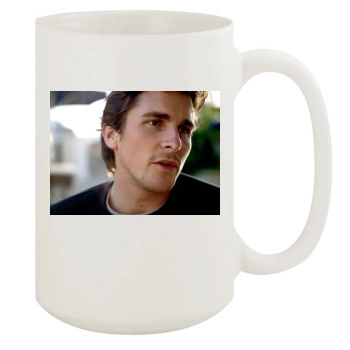 Christian Bale 15oz White Mug