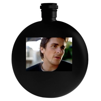 Christian Bale Round Flask