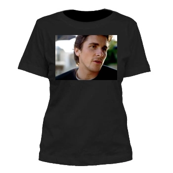 Christian Bale Women's Cut T-Shirt