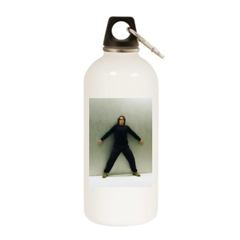 Christian Bale White Water Bottle With Carabiner