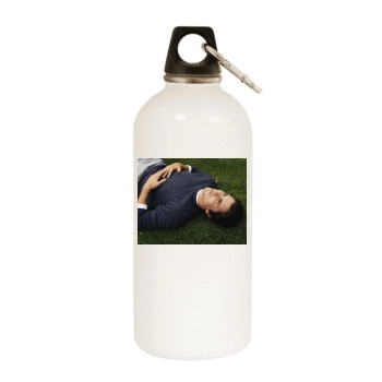 Christian Bale White Water Bottle With Carabiner