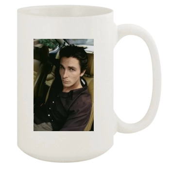 Christian Bale 15oz White Mug