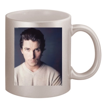 Christian Bale 11oz Metallic Silver Mug