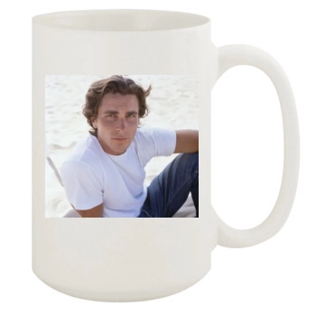 Christian Bale 15oz White Mug