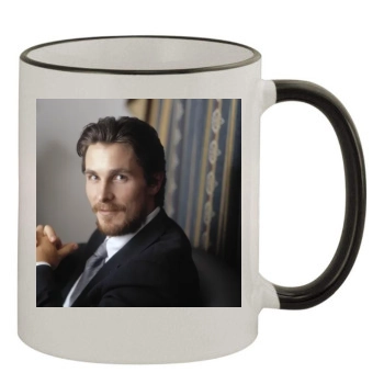 Christian Bale 11oz Colored Rim & Handle Mug