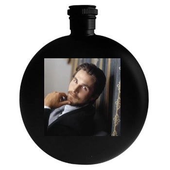 Christian Bale Round Flask