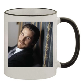 Christian Bale 11oz Colored Rim & Handle Mug