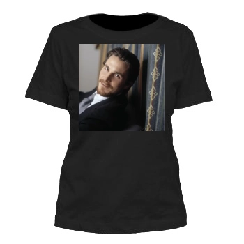 Christian Bale Women's Cut T-Shirt