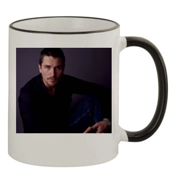 Christian Bale 11oz Colored Rim & Handle Mug