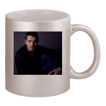 Christian Bale 11oz Metallic Silver Mug