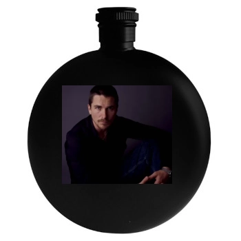 Christian Bale Round Flask