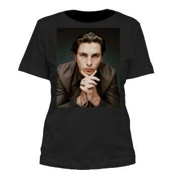 Christian Bale Women's Cut T-Shirt