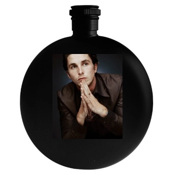 Christian Bale Round Flask